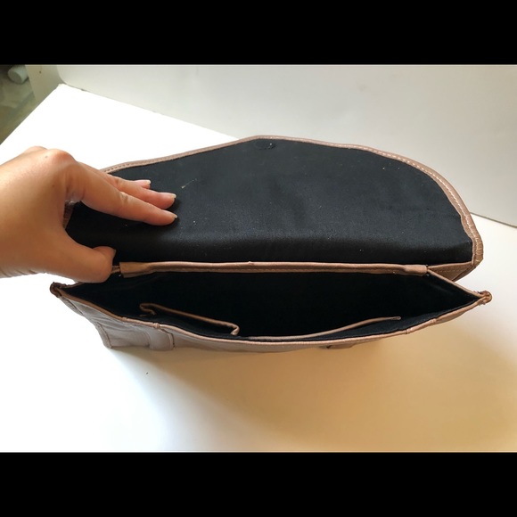 BCBGeneration Metallic Pink Envelope Clutch - Picture 7 of 8